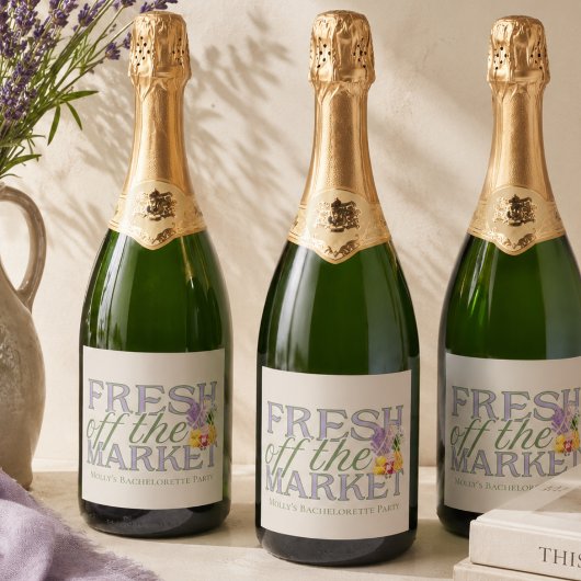 Net Van De Markt Bruidsfeest Sparkling Wijnetiket