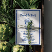 Net Van De Markt Bruidsfeest Weelderig Blauw Kaart