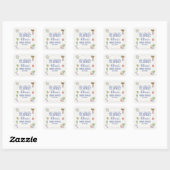 Net Van De Markt Bruidsfeest Welkom Bij Vierkante Sticker (Vel)
