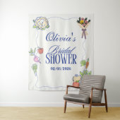 Net van de Markt Bruidsfeest Whimsical Getekend Wandkleed (In situ)