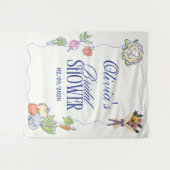 Net van de Markt Bruidsfeest Whimsisch Getekend Wandkleed (Voorkant (horizontaal))