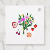 NET VAN DE MARKT Cute Custom Bruidsdouche Bedankjes Labels (Achterkant)