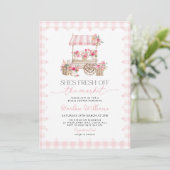 Net van de Markt Gingham Market Bruidscadeau Kaart (Staand voorkant)