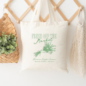 Net van de Markt Groene Bruids douche Tote Bag