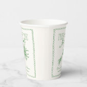 Net van de Markt Groene Bruidsdouche Papieren Bekers (Rechts)