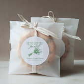 Net van de Markt Groene Bruidsdouche Ronde Sticker