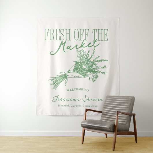 Net van de Markt Groene Bruidsmeubelentoilettas Wandkleed (In situ)