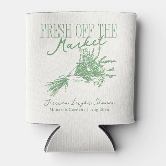 Net van de Markt Groene Bruidsmeubelshower Blikjeskoeler (Voorkant)