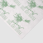 Net van de Markt Groene Bruiloftsborrel Tissuepapier (Detail)