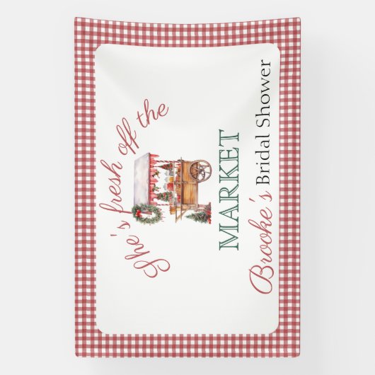 Net van de markt Kerst Bruidsdouche welkom Spandoek (Verticaal)