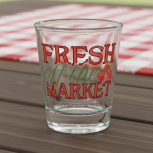 Net van de Markt – Persoonlijke Moderne Bruids- Shot Glas