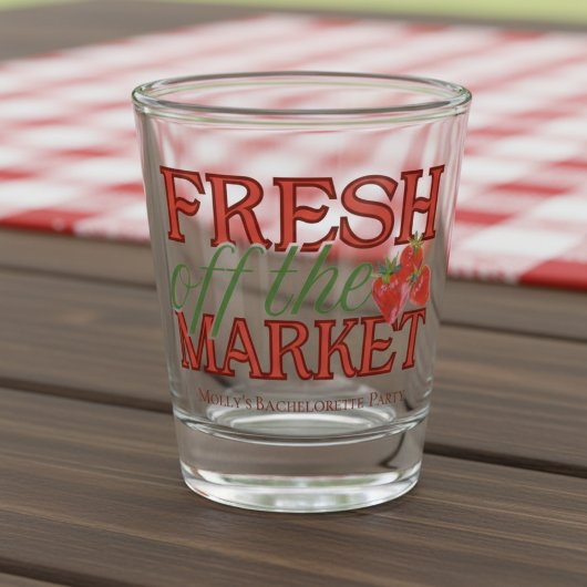 Net van de Markt – Persoonlijke Moderne Bruids- Shot Glas