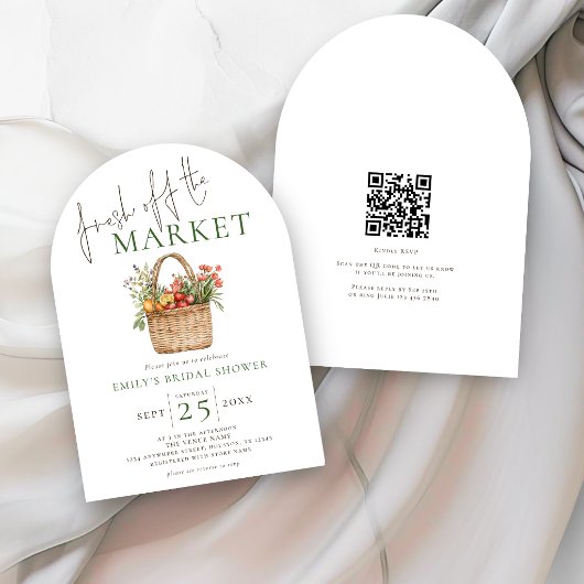 Net van de Markt QR-code Bruidsdouche Kaart