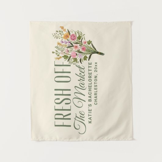 Net Van De Markt Spandoek Aangepast Zij Is Net Van Wandkleed (Voorkant)