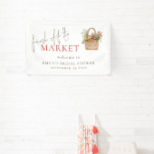 Net van de Markt Welkom Bruidsfeest Spandoek (Insitu)