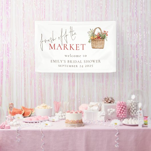 Net van de Markt Welkom Bruidsfeest Spandoek (Feest)