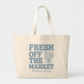 Net van de Markt Whimsical Blauwe Bruidsdouche Grote Tote Bag (Voorkant)