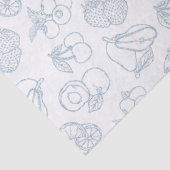 Net Van De Markt Whimsical Blauwe Bruidsdouche Tissuepapier (Detail)