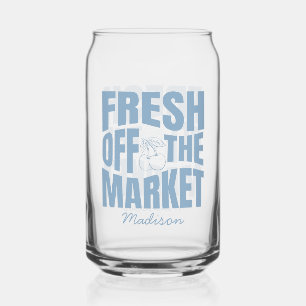 Net Van De Markt Whimsical Blauwe Bruiloftsshowers Blikvorm Glas