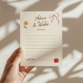 Net Van De Markt Whimsical Bruiloftsborrel Advieskaart
