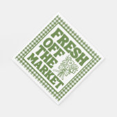 Net van de Markt Whimsical Groene Bruidsdouche Servet (Hoek)