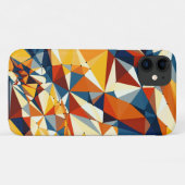 Net van meerkleurige driehoeken Case-Mate iPhone case (Achterkant (horizontaal))
