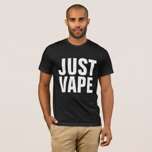 NET VAPE T-Shirts in zwart (Voorkant volledig)