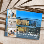 Net verhuisd nieuw huis nieuw adres fotocollage briefkaart<br><div class="desc">Laat je familie en vrienden weten dat je verhuisd bent en je hebt een nieuw adres - voeg 4 foto's van je nieuwe huis aan de voorkant toe en een aangepaste notitie aan de achterkant en een nieuw adres aan de achterkant. Modern, eenvoudig en gemakkelijk - de perfecte bewegende kaart....</div>