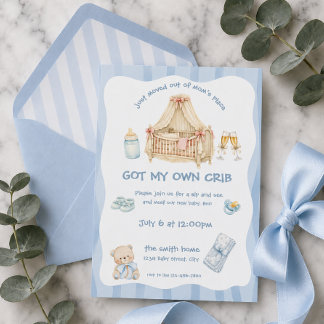 Net verhuisd uit de kamer van mama Baby Jongen  Kaart