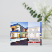 NET VERKOCHT briefkaart onroerend goed (Staand voorkant)