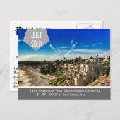 NET VERKOCHT briefkaart onroerend goed (Voorkant / Achterkant)