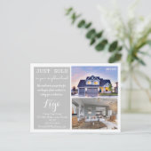 Net verkocht Briefkaart voor de verkoop van onroer (Staand voorkant)