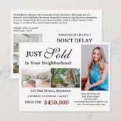 Net verkocht onroerend goed briefkaart (Voorkant / Achterkant)