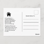 Net verkocht onroerend goed briefkaart (Achterkant)