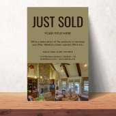 Net verkocht Open Huis l Real Estate promotioneel Flyer