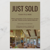 Net verkocht Open Huis l Real Estate promotioneel Flyer (Voorkant)