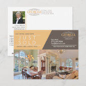 NET VERKOCHT twee foto Aankondigingskaart (Voorkant / Achterkant)