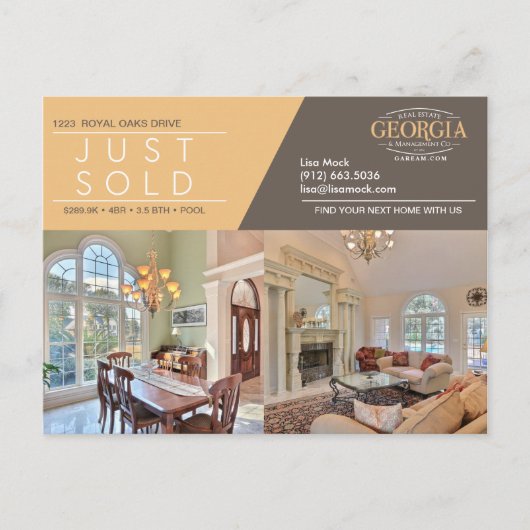 NET VERKOCHT twee foto Aankondigingskaart (Voorkant)