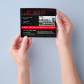 Net Verkochte Vastgoed Flyer Mailer marketing (Hand)