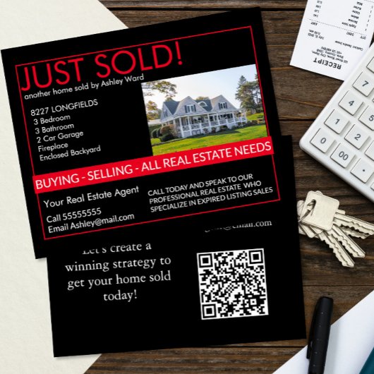 Net Verkochte Vastgoed Flyer Mailer marketing