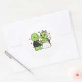 Net Verliefd Ronde Sticker (Envelop)