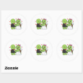 Net Verliefd Ronde Sticker (Vel)