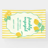 Net Verloving Citrus Vrijgezellenfeest Spandoek (Horizontaal)