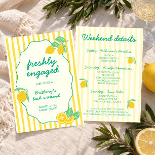 Net Verloving Lemon Italiaans Meidenavond Weekend Kaart