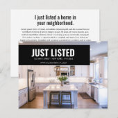 NET VERMELD Elegant  Onroerend Goed Briefkaart (Voorkant / Achterkant)