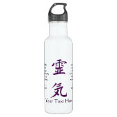 Net voor de huidige Reiki Beginselen Waterfles (Voorkant)