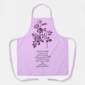 Net voor het Roos van Reiki Principles Schort (Voorkant)