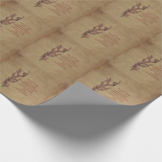 Net voor vandaag bloemen Inspirerend Cadeaupapier (Hoek)