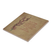 Net voor vandaag bloemen Inspirerend gebed Tegeltje (Zijkant)