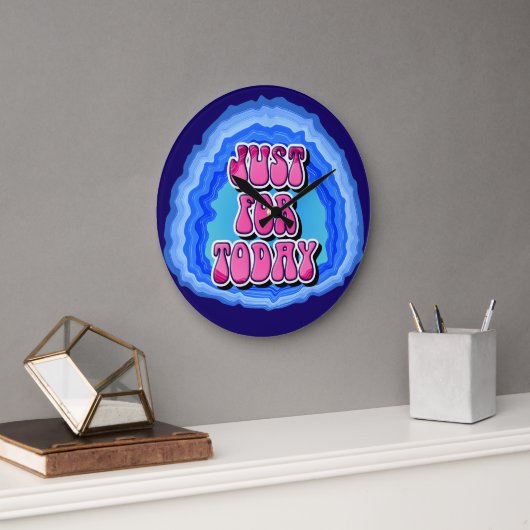 Net voor vandaag Geode 12 Step AA Recovery Slogan Grote Klok (Kantoor)